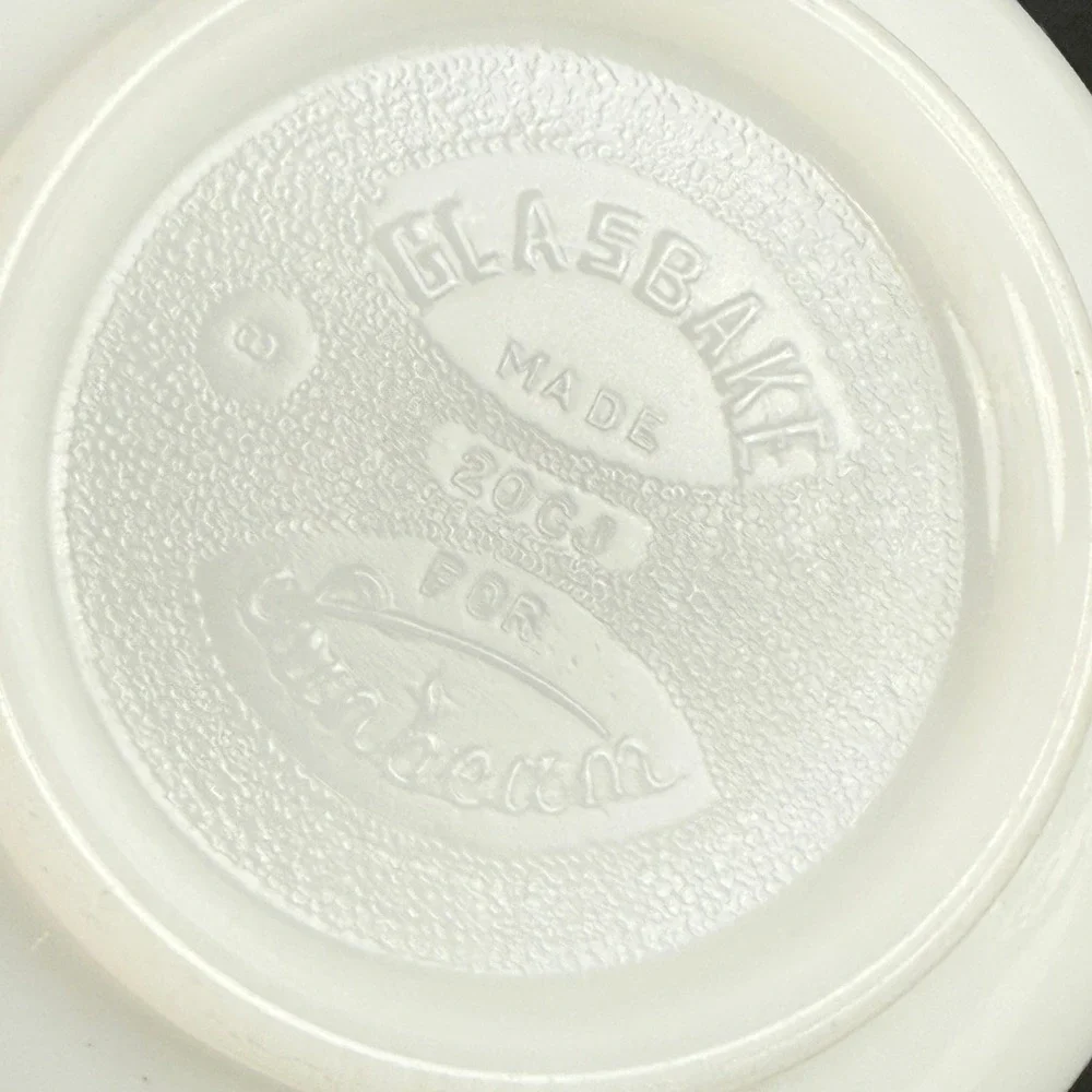 Glasbake white milk